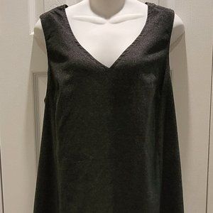 Mimi Maternity Ladies V-neck Gray Dress sz. M